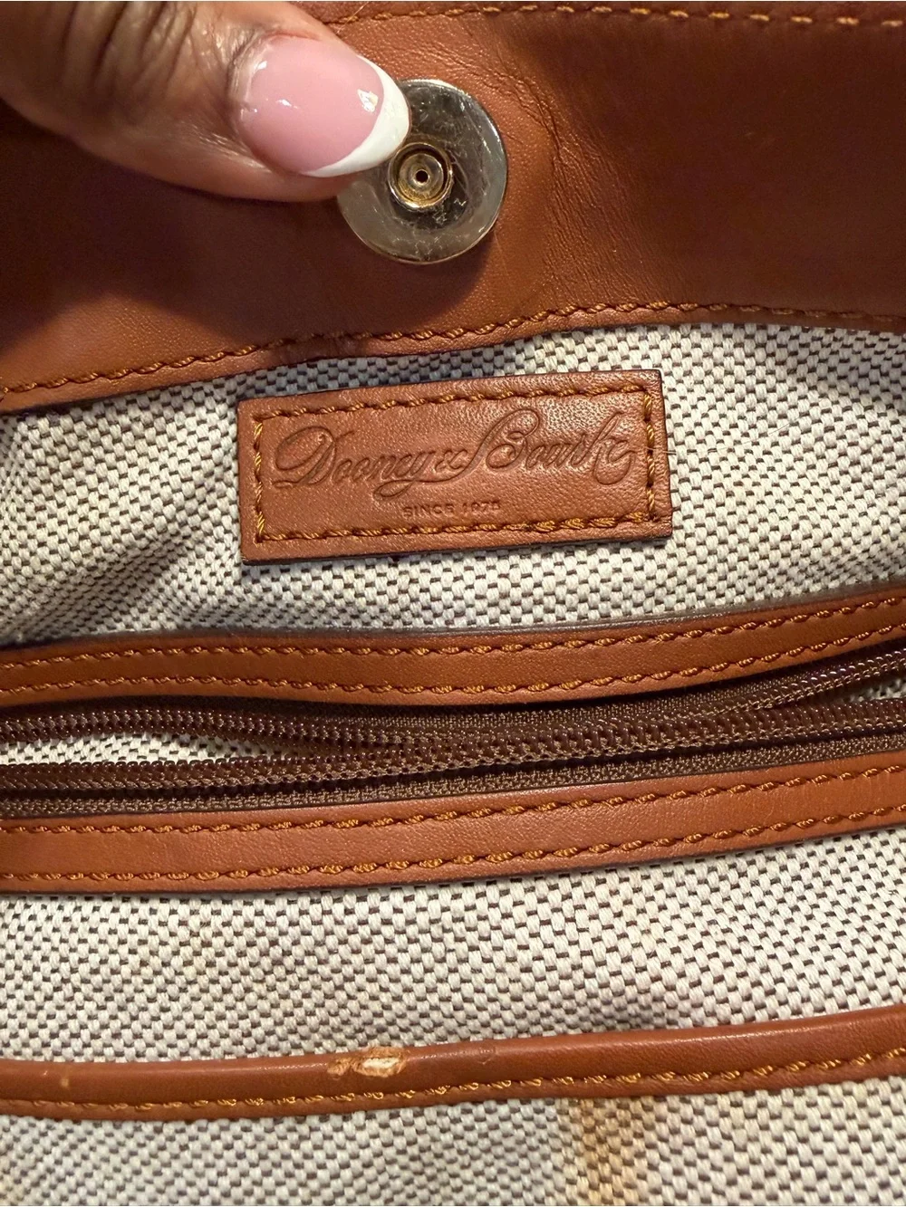 Dooney & Bourke Chestnut Brown Leather Tote